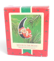 Hallmark Christmas Tree Ornament Mouse in the Moon QX4166 Vintage 1986 - £11.76 GBP