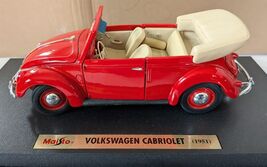 Maisto 1:18 Die Cast Special Edition Volkswagen Cabriolet - NOS - FREE S... - $33.24