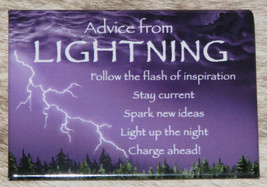YOUR TRUE NATURE Advice from Lightning~&quot;Stay Current-Charge Ahead&quot;~Fridg... - £5.78 GBP