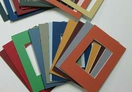 Picture Frame Mats 5x7 for 2.5x3.5 ACEO sports card colors BULK PACK SET OF 50 - £19.98 GBP