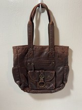 Women’s Faux Leather Moto Shoulder Bag Purse Handbag  - $15.00