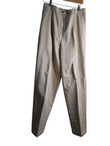 LL Bean Flannel Lined Pants Beige Womens Size 12 M/T - $282.72 MXN
