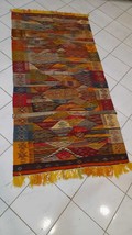 vintage rug handmade moroccan berber carpet wool traditional for decoration gift - £338.46 GBP