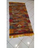 vintage rug handmade moroccan berber carpet wool traditional for decorat... - £339.62 GBP