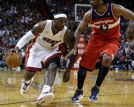 Lebron James 8X10 Photo Miami Heat Basketball Nba Game Action - £3.96 GBP