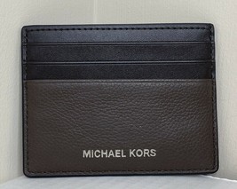 New Michael Kors Cooper Tall card case Leather Brown - £22.37 GBP