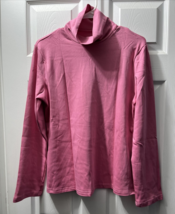 Pink Turtleneck Long Sleeve Thermal Shirt Slim Fitted Layering XL NEW - £14.12 GBP
