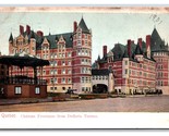 Chateau Frontenac from Dufferin Terrace Quebec City Canada DB Postcard S11 - $4.90