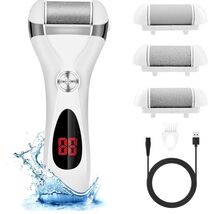 Luxury Electric Foot Callus Remover Kit - 3 Grinding Heads &amp; Waterproof ... - $41.53