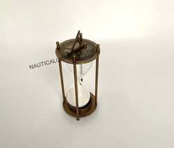 Vintage Antique Brass Sundial Sand Timer/ Clock Marine Sand Timer / Marine Brass - £28.00 GBP