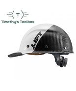Lift Safety Dax 50/50 Carbon Fiber Cap Hard Hat White-Black - £120.97 GBP