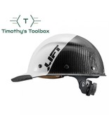 Lift Safety Dax 50/50 Carbon Fiber Cap Hard Hat White-Black - $209.60 CAD