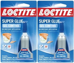 2 New 4g LOCTITE Super Glue GEL Control Clear NO DRIP Leather Cork Rubber 234790 - £22.66 GBP