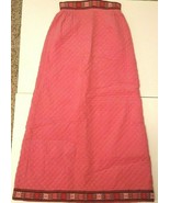 Vintage 1960s 1970s  Pink Corduroy Boho Hippy Skirt 25&quot; Waist 40&quot; L 38&quot; ... - £21.89 GBP