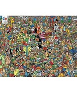 Len Epstein: Comic Crowds - Book Fair (used 750 piece jigsaw puzzle) - $12.00