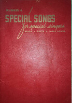 Special Songs for Special Singers  Christian Worship Song Book 1963 ED #4 - $223.86 MXN