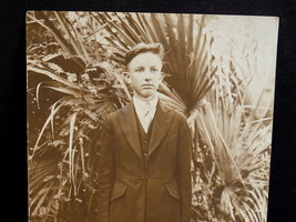 VINTAGE EARLY 1900&#39;s RPPC PHOTO of BOY UNSTAMPED REAL SNAPSHOT Southern Boy - £3.89 GBP