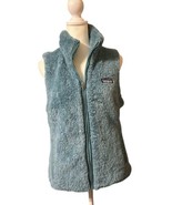 Patagonia Women Small Vest Teal Blue Sherpa Fleece Los Gatos - $32.45