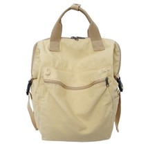 Brand Women Backpack Large Capacity Daypacks Canvas Female Bag Brown Unisex Stud - £45.72 GBP