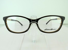 Eddie Bauer Eb 32212 (Bk) Black 51-18-135 Stainless Steel Eyeglass Eyewear - £14.81 GBP