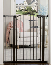 Regalo Arched Decor Extra Tall Safety Gate #0380 BR DS Bronze 29&quot;-35&quot;W X... - £21.29 GBP