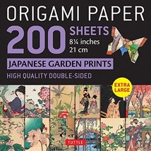 Origami Paper 200 sheets Japanese Garden Prints 8 1/4 21cm: High-Quality... - £11.87 GBP