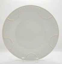 Lenox Butlers Pantry White Cream Luncheon Plate 9&quot; Beaded Mint Condition - £11.98 GBP