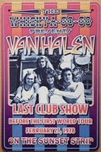 The Whisky-a-Go-Go Presents Van Halen Last Club Show metal hanging wall sign - £21.26 GBP