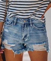 NXH Blue Five-Pocket Cutoff Shorts XL - £9.34 GBP