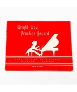 Wright-Way Piano Student Practice Record Book Vintage - $183.98 MXN