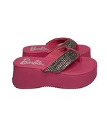Forever 21 Barbie Rhinestones Wedge Platform Sandals PINK Womens Size 8.... - $891.20 MXN