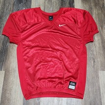 Nike Youth Stock Vapor Practice Football Jersey Boy&#39;s XXL 2XL Red - $14.99