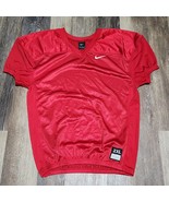 Nike Youth Stock Vapor Practice Football Jersey Boy&#39;s XXL 2XL Red - $14.99