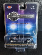 MOTORMAX 1:64 DIECAST 2007 HARLEY DAVIDSON FORD F-350 SUPERCREW TRUCK RA... - $134.37