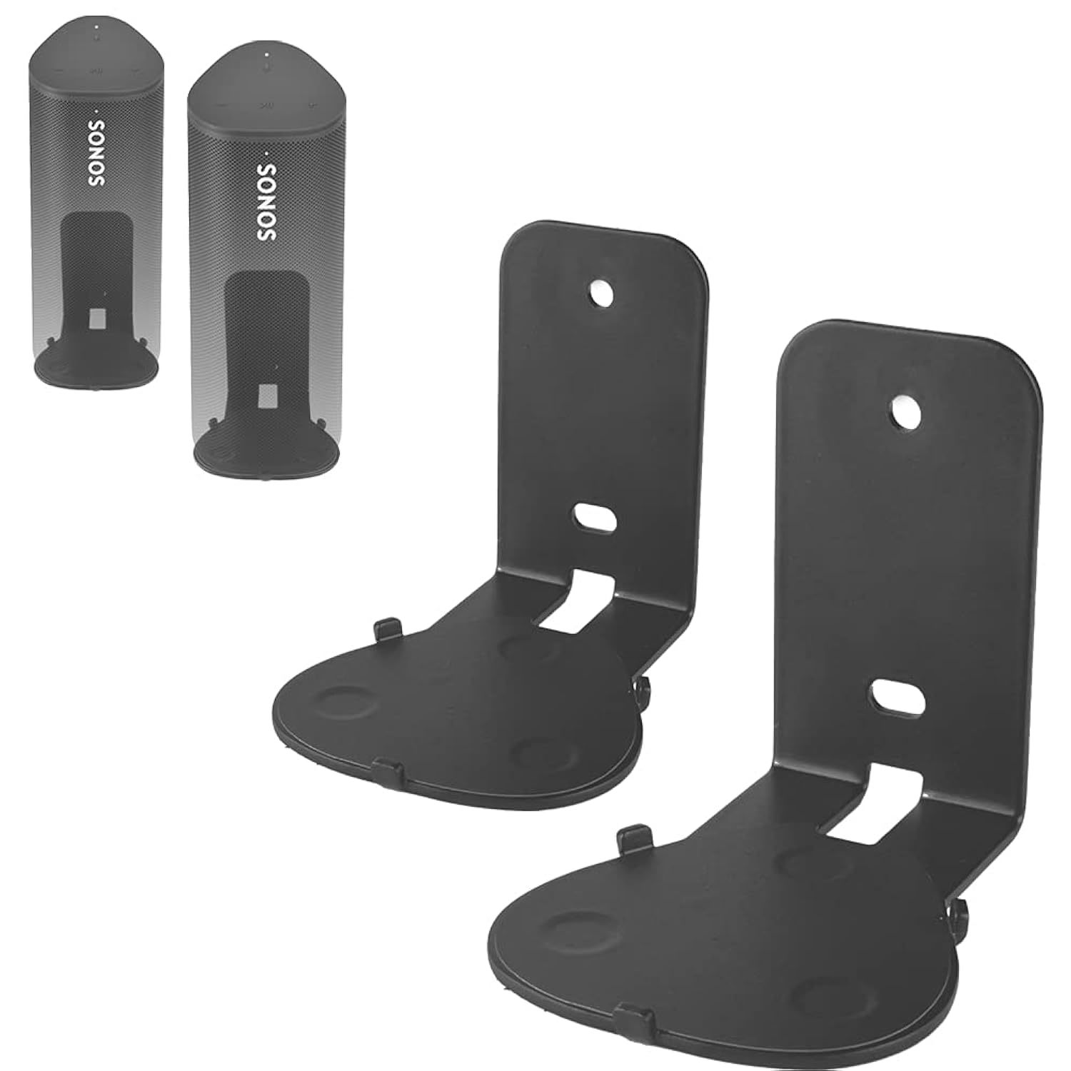 Wall Mount Brackets For Sonos Roam/Sonos Roam Sl (Pair Set Include 2 Pcs,Sturdy