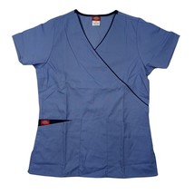 Dickies Blue &amp; Navy Scrub Top XS Pockets - £8.69 GBP