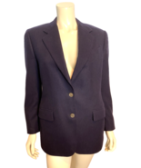 Kassatly Blue Lined Cashmere Blazer 2 Button Size 6 - €89,96 EUR