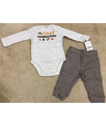 Baby Carter&#39;s 2-Piece First Thanksgiving Bodysuit &amp; Pants Set Sz 6 month... - $22.76