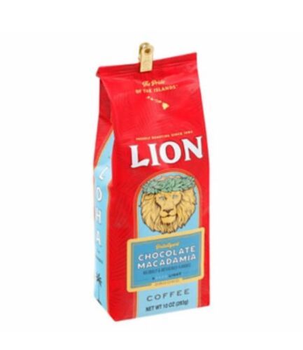 Lion Coffee Chocolate Macadamia Ground Coffee 10 Oz (Pack Of 2 Bags) - $49.49