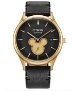Citizen Womens Watch Disney Mickey Mouse Eco-Drive Analog Black Gold BV1... - $369.26 CAD