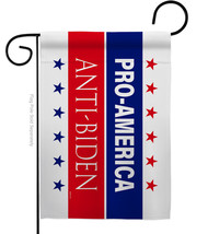 America Anti Biden Garden Flag Political 13 X18.5 Double-Sided House Banner - £15.70 GBP