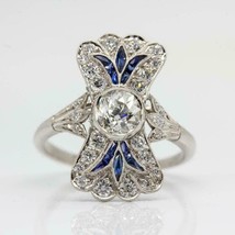 Vintage Engagement Ring 2.30Ct Round Diamond 14k White Gold Finish in Si... - $146.53