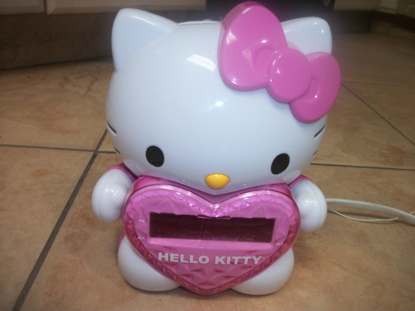 Hello Kitty digital clock radio pink white - £27.44 GBP