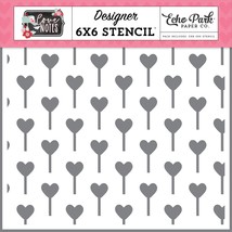 Echo Park Stencil 6"X6"-Sweet Suckers, Love Notes - $23.35