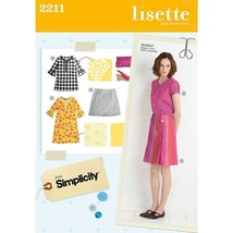Simplicity Sewing Pattern 2211 LISETTE Dress Skirt Tunic Shirt Top Misse... - $8.99