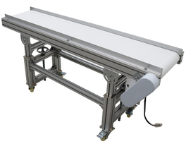 Adjustable Height 59&quot;x11.8&quot; Flat PVC Belt Conveyor SystemTransport Equip... - £683.58 GBP