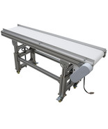 Adjustable Height 59&quot;x11.8&quot; Flat PVC Belt Conveyor SystemTransport Equip... - $869.00