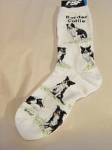 Adult Medium Border Collie Dog Breed Poses Footwear Dog Socks 6-11 - £9.61 GBP