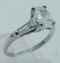 1.50CT Künstlicher Diamant Solitaire Verlobung, Hochzeit 14K Weiß Vergoldet - £79.33 GBP
