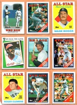 1988 Topps Boston Red Sox Team Lot 28 diff Wade Boggs Jim Rice Roger Clemens ! - £1.55 GBP